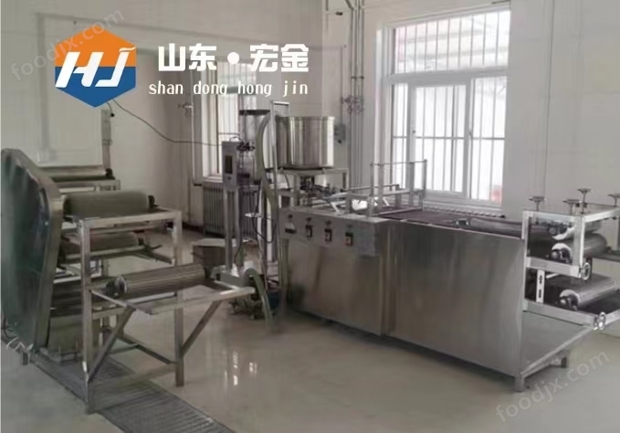 濟南宏金機械豆腐皮機生產線