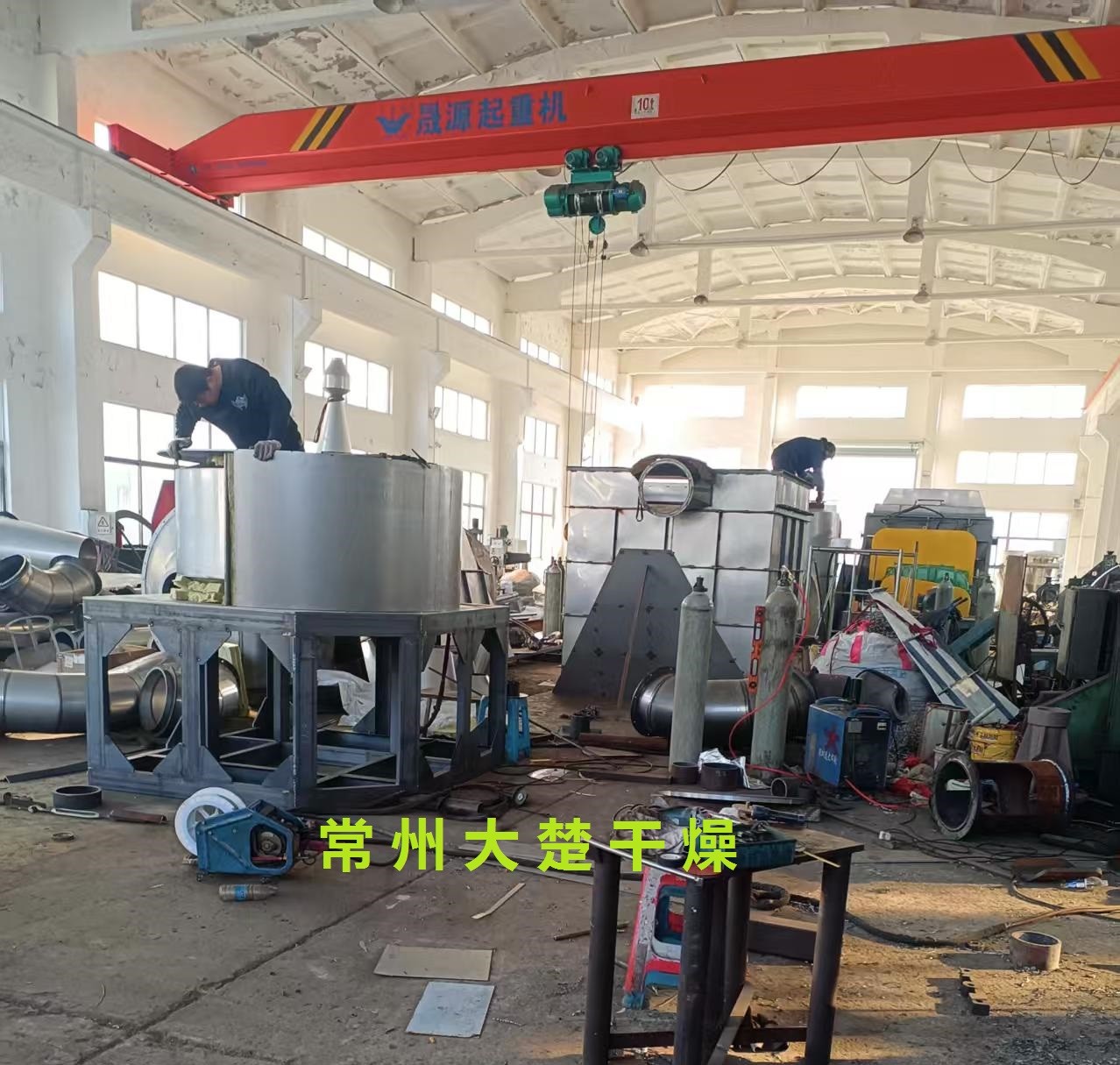 常州大楚干燥闪蒸干燥机订单进入生产阶段