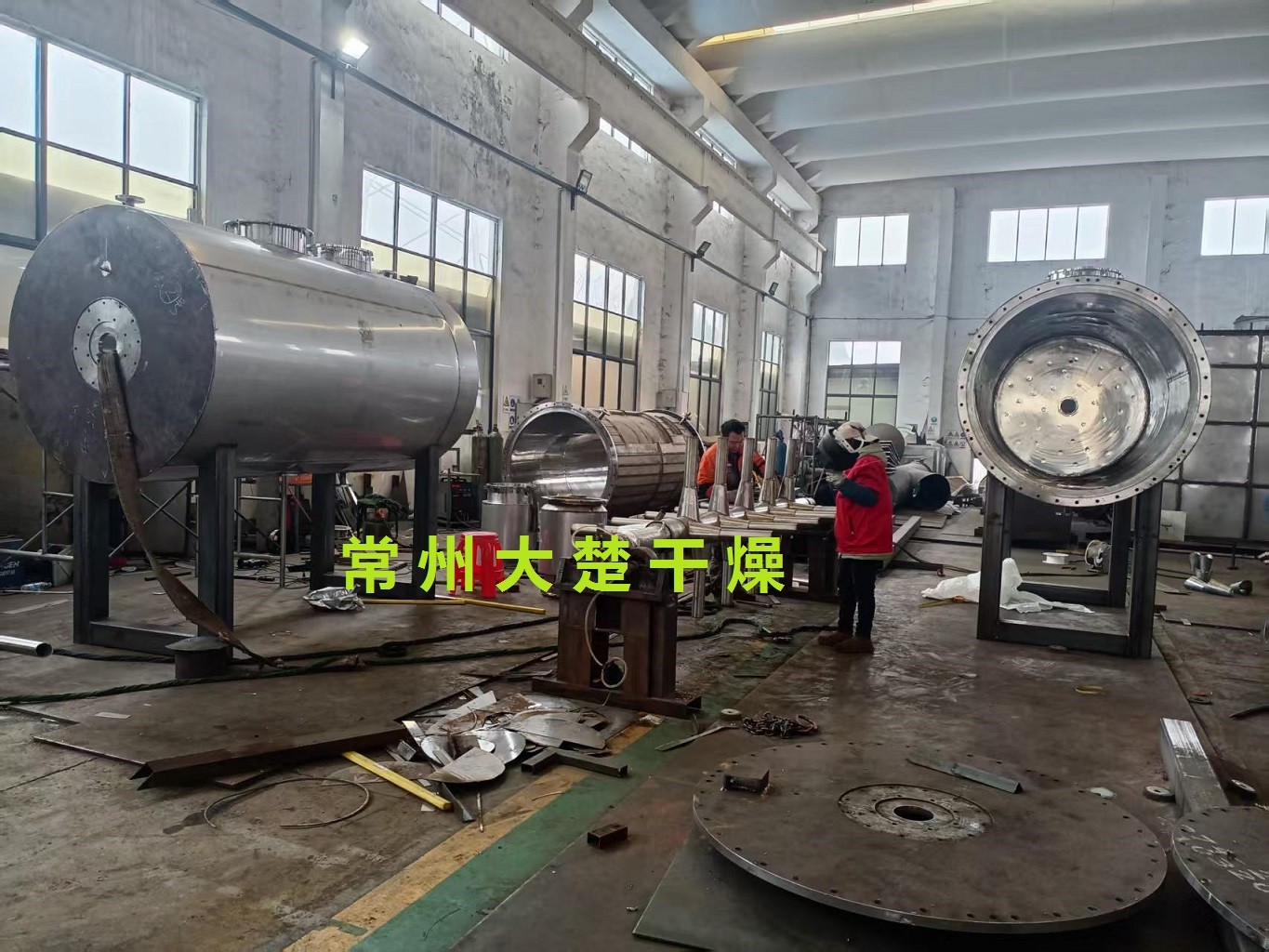 常州大楚干燥闪蒸干燥机订单进入生产阶段